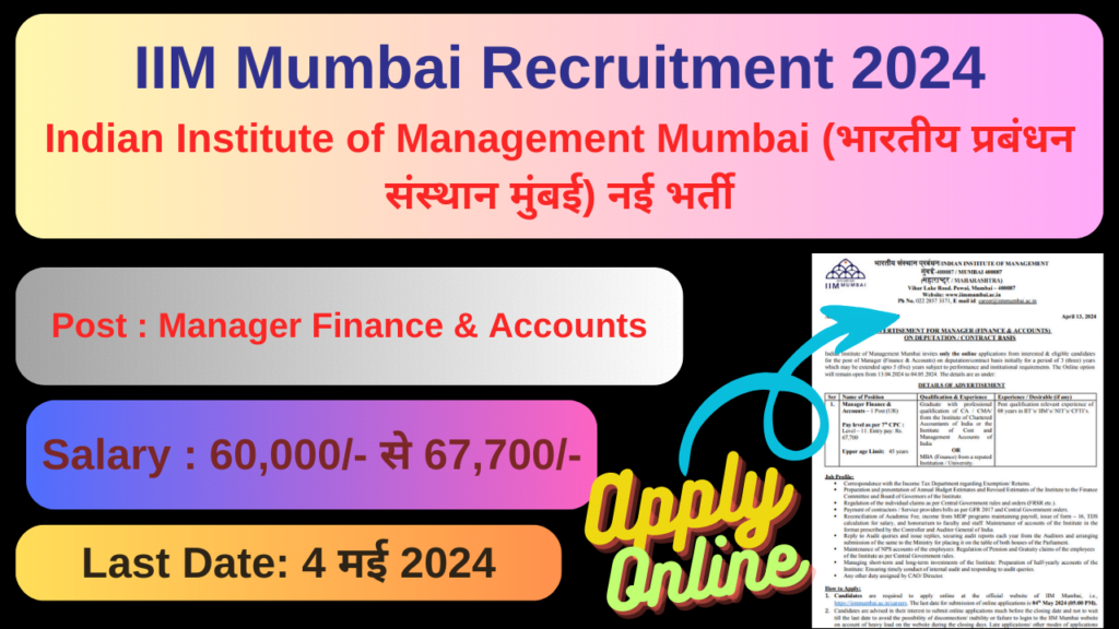 iim mumbai recruitment 2024