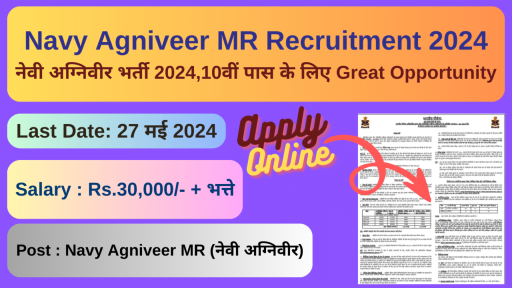 navy agniveer mr recruitment 2024