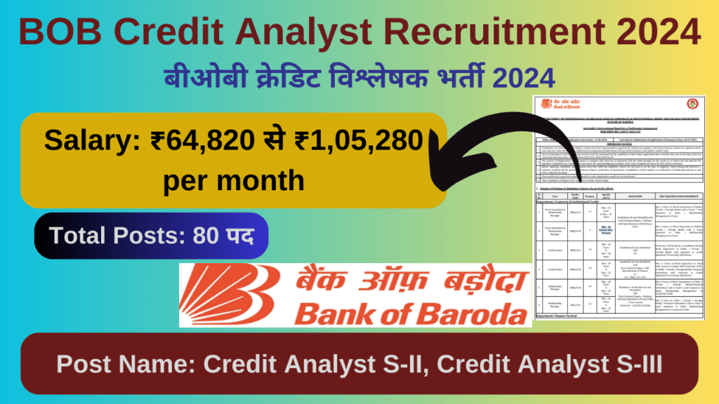 bob credit analyst recruitment 2024