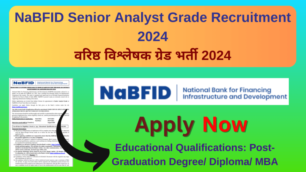 nabfid senior analyst grade recruitment 2024